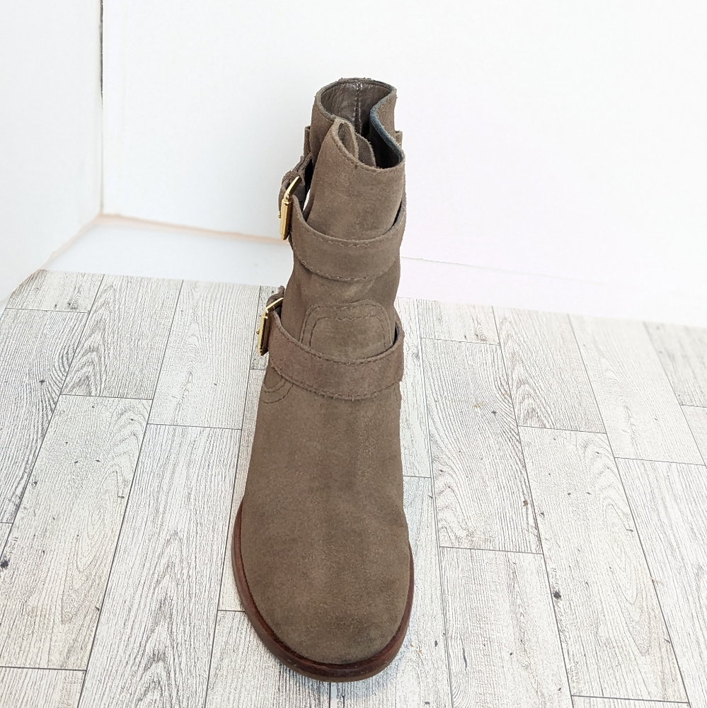 Kate Spade Sabina taupe suede boots - Picture 3 of 16